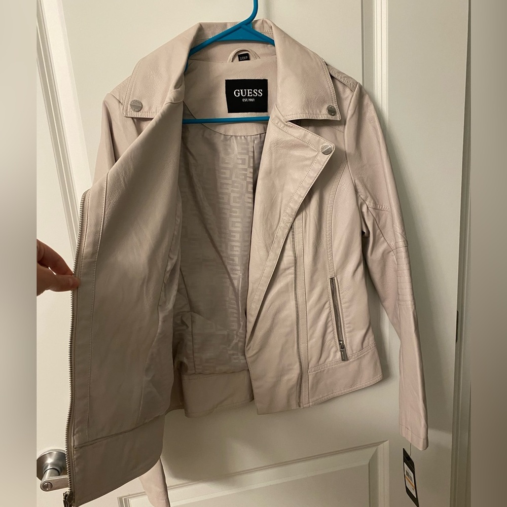 NWT Guess leather jacket